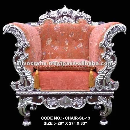Real de plata tallada muebles rey trono silla ( muebles de bodas ...