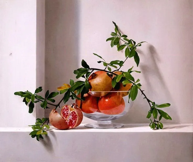 Realismo del bodegón artístico Oleo sobre lienzo Frutas realistas ...