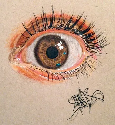 Dibujos ojos lapices colores - Imagui