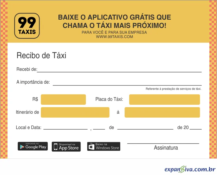 Recibos Taxi - M13924 - Gráfica expanSSiva