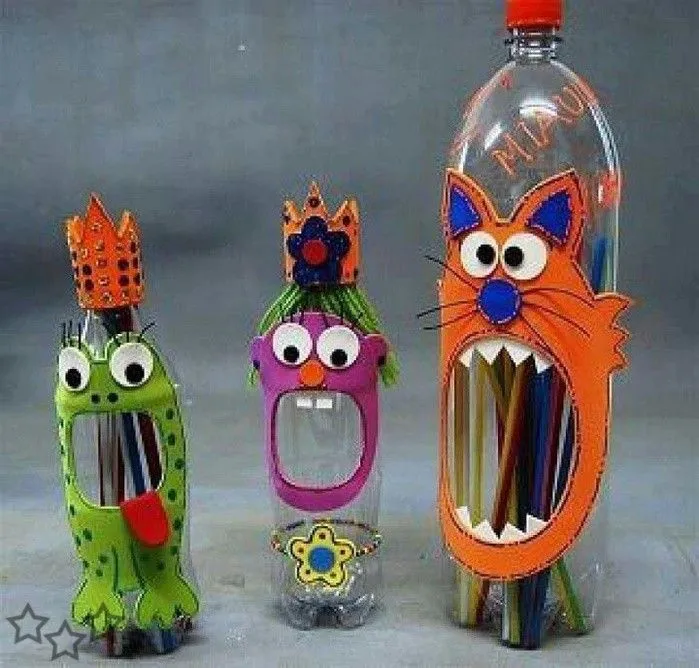 manualidades con botellas de plastico 1 - Javies.com
