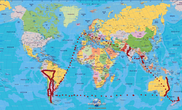 Mapa del mundo completo - Imagui