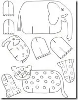 Recortables de animales para colorear y armar | Jugar y colorear Recortables de animales para colorear y armar | Jugar y colorear