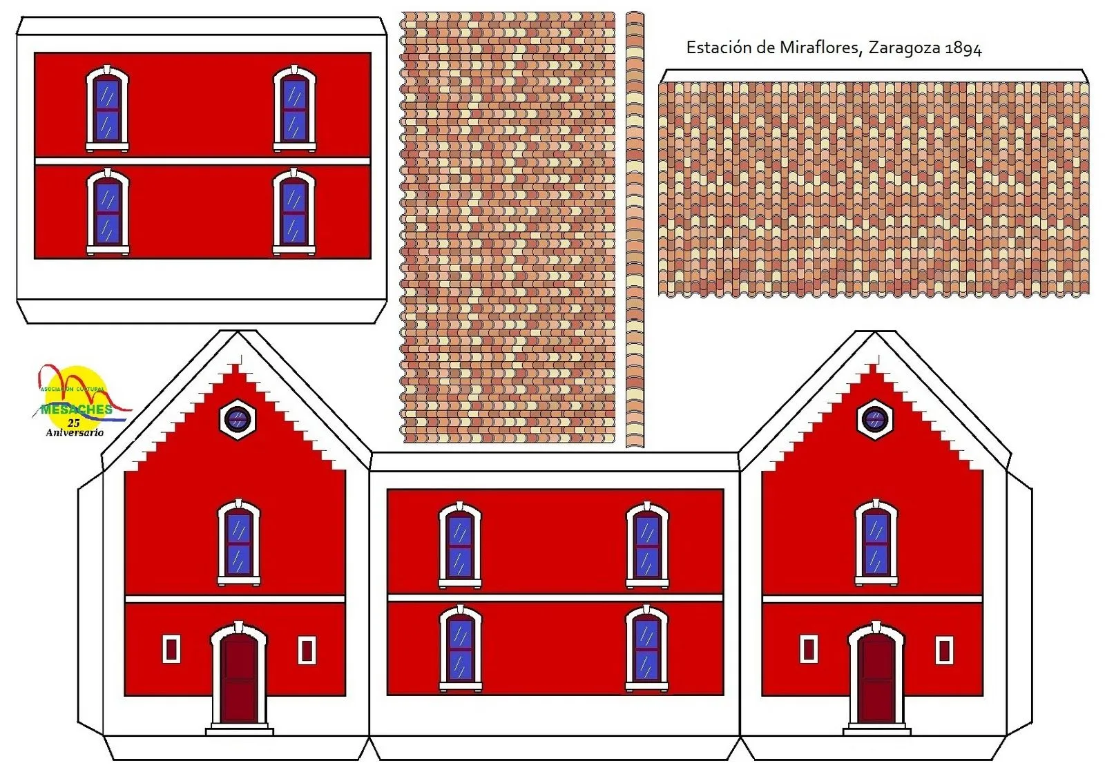 Recortables de edificios | Estación de Miraflores | Dibujos para cortar y  colorear