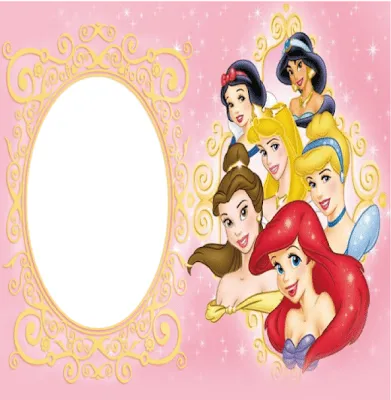 Marcos de fotos de princesas de Disney en png - Imagui