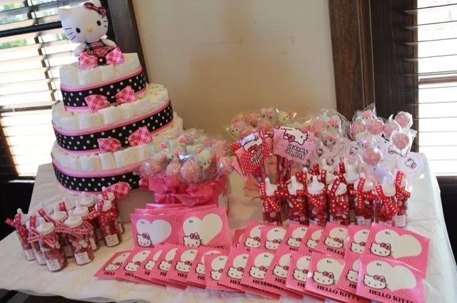 Recuerdos de baby shower para niña de Hello Kitty - Imagui