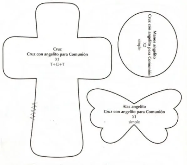 Cruces para bautizo para imprimir - Imagui