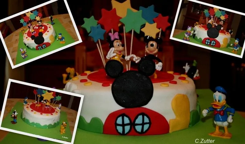 Dulces Recuerdos de Azúcar: Tarta de Mickey Mouse