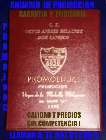 RECUERDOS DE PROMOCION LLAMENOS AL Tf 997815556 CALIDAD Y PRECIOS ...