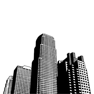 Silueta de varios edificios, con gran detalle de ventanas. Disponible ... Silueta de varios edificios, con gran detalle de ventanas. Disponible ...