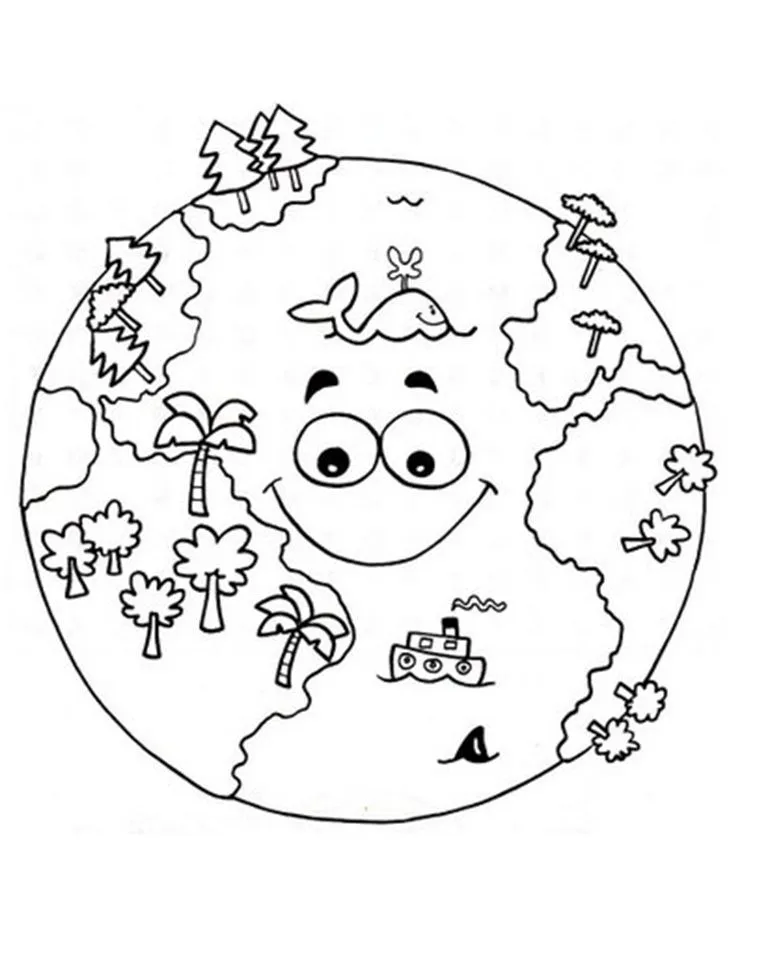 RECURSOS y ACTIVIDADES para Educación Infantil: Dibujos para colorear: LA  TIERRA
