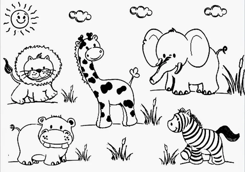 recursos para educación inicial: DIBUJOS DE ANIMALES PARA COLOREAR...