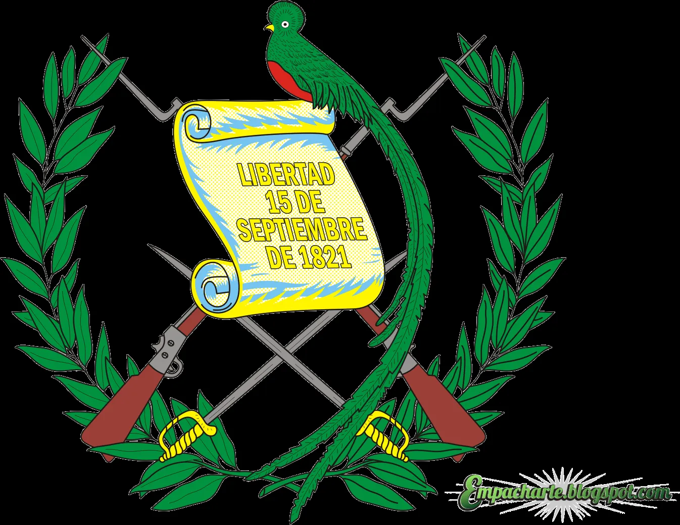 Recursos Graficos Muy Chapines |Design|: escudo de guatemala en vector Recursos Graficos Muy Chapines |Design|: escudo de guatemala en vector