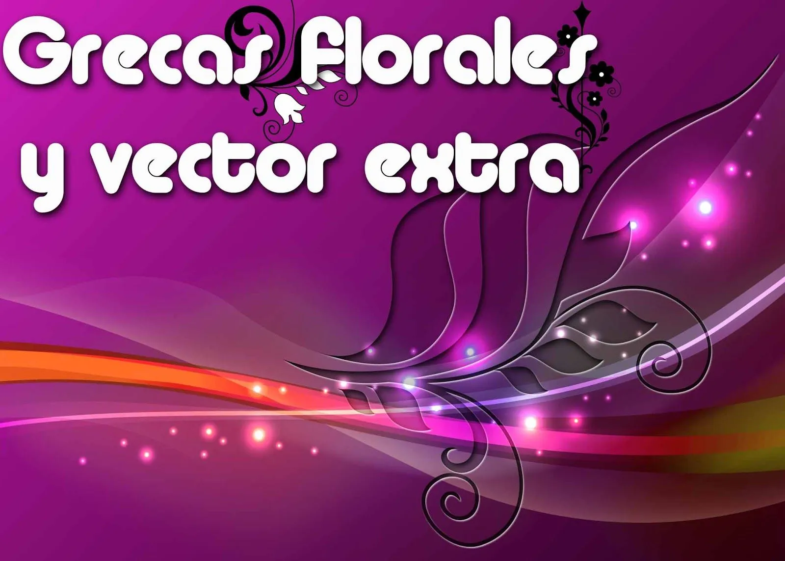 Recursos graficos para diseño.: Grecas florales Recursos graficos para diseño.: Grecas florales