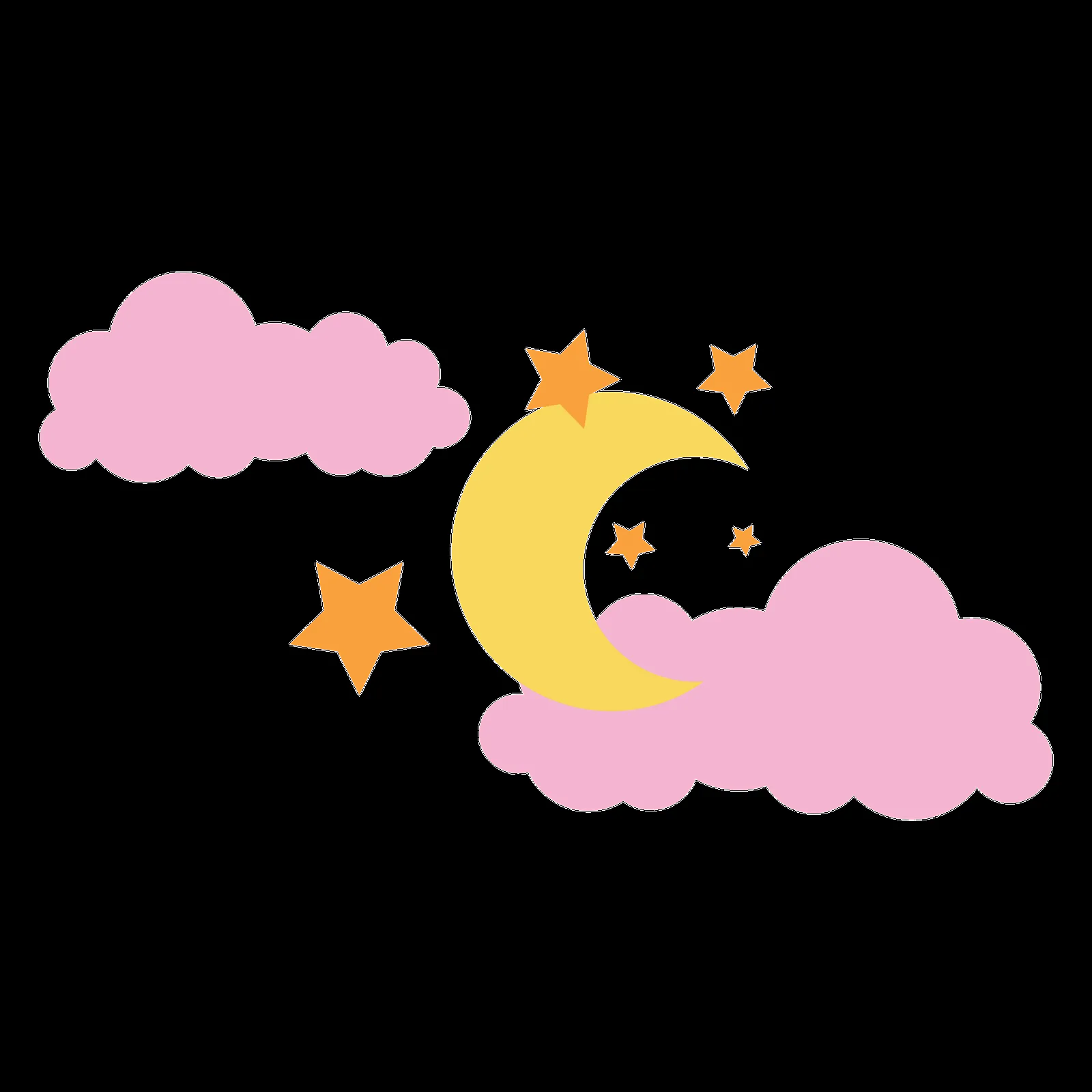 Recursos infantiles: Luna, nubes y estrellas infantiles