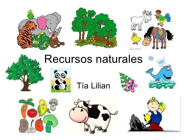 Dibujos de los recursos naturales con sus nombres - Imagui