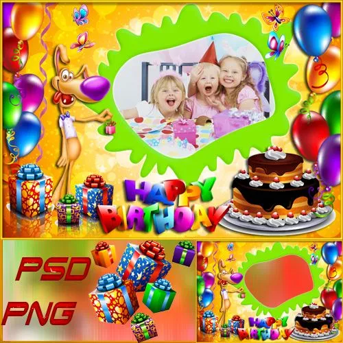 Recursos Photoshop Llanpac: Marco infantil especial cumpleaños ... Recursos Photoshop Llanpac: Marco infantil especial cumpleaños ...