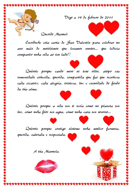Recursos TIC para un aula PT en Galicia: Ler e escribir sobre o amor.