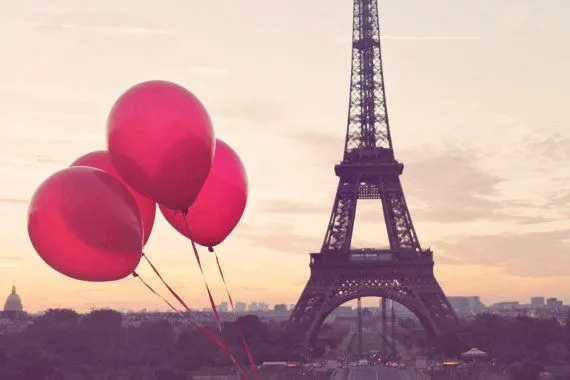 Red Balloons in Paris, Eiffel Tower, Paris Photography, Autumn in ...