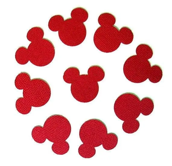 Red Mickey Mouse head die cut 50 pieces you by TheCraftingPlace Red Mickey Mouse head die cut 50 pieces you by TheCraftingPlace