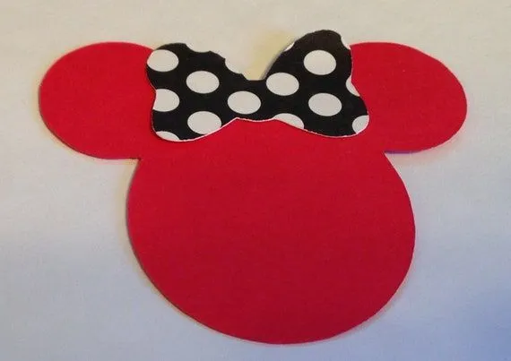 30 25 Minnie Mouse cabeza siluetas troquelada por LeslisDesigns