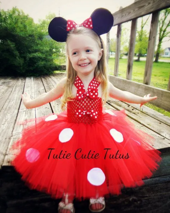 Red Minnie Mouse Tutu Dress Size Nb5yrs by TutieCutieTutus on Etsy ...