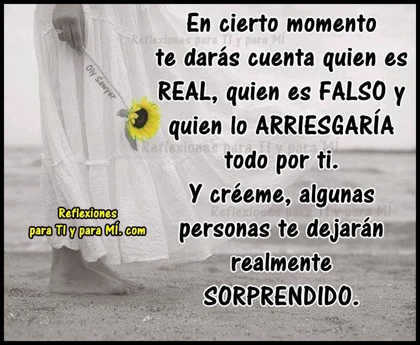 Reflexiones para TI y para MÍ: * En cierto momento te darás cuenta... Reflexiones para TI y para MÍ: * En cierto momento te darás cuenta...