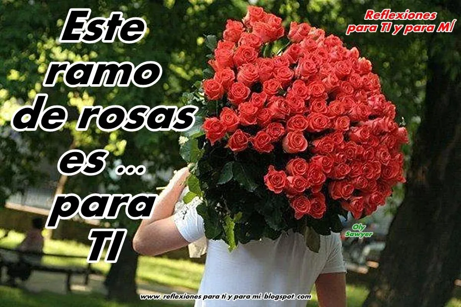 Reflexiones para TI y para MÍ: * Este ramo de rosas es.... para TI Reflexiones para TI y para MÍ: * Este ramo de rosas es.... para TI