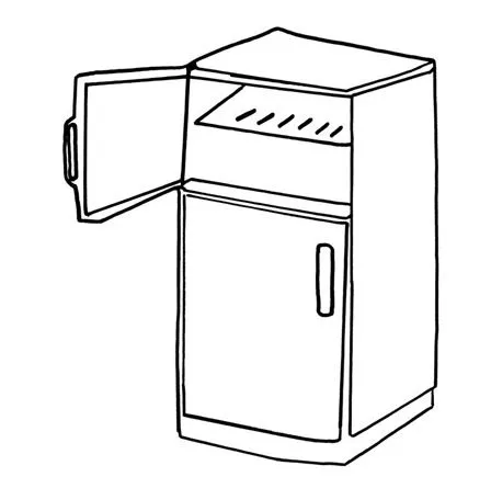 Refrigeradora para dibujar - Imagui