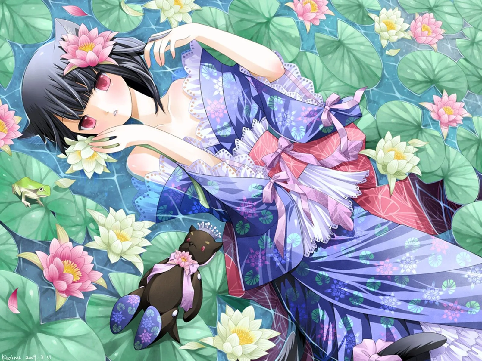 El Refugio de Rain: Imagenes estilo anime con flores 2