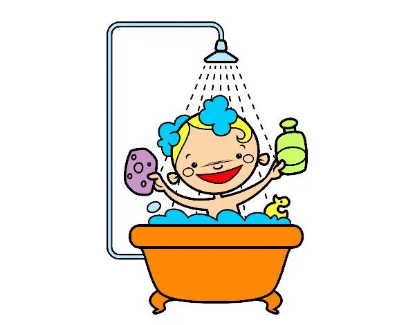 Dibujo de Niño en la ducha pintado por Chuleti en Dibujos.net el ...