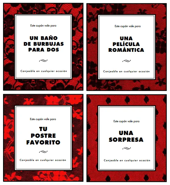 Regalos manuales de amor: Imprimibles: Vales / Cupones de amor ... Regalos manuales de amor: Imprimibles: Vales / Cupones de amor ...