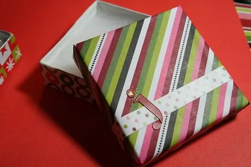 Como hacer cajas de navidad - Imagui