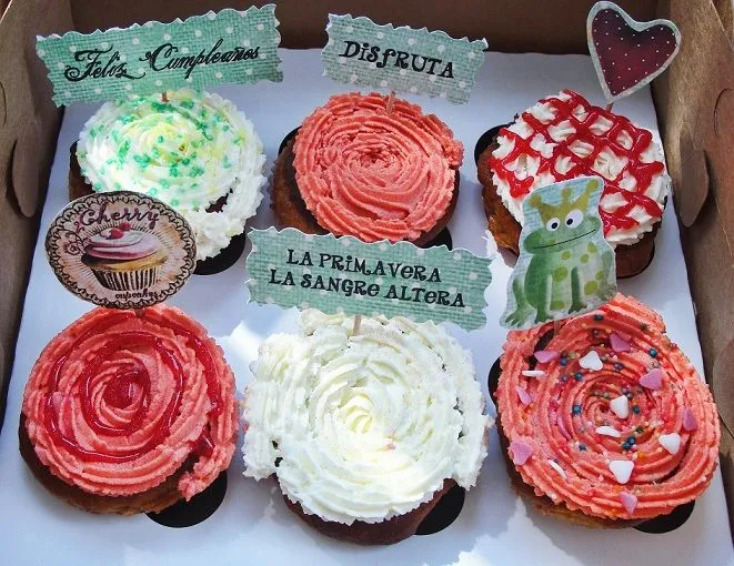 Cupcakes cumpleaños para novio - Imagui