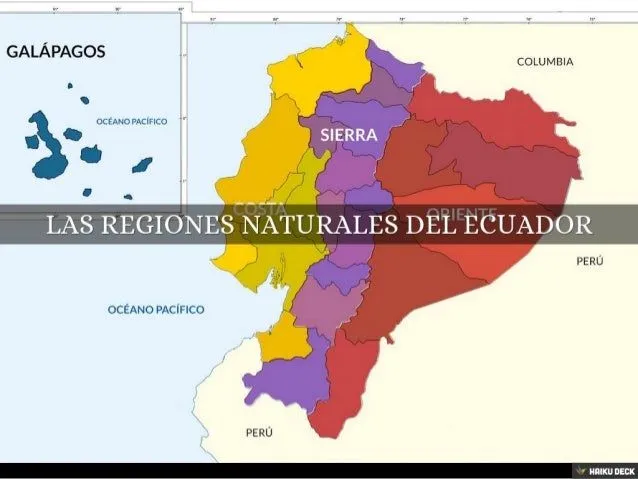 LAS REGIONES NATURALES DEL ECUADOR