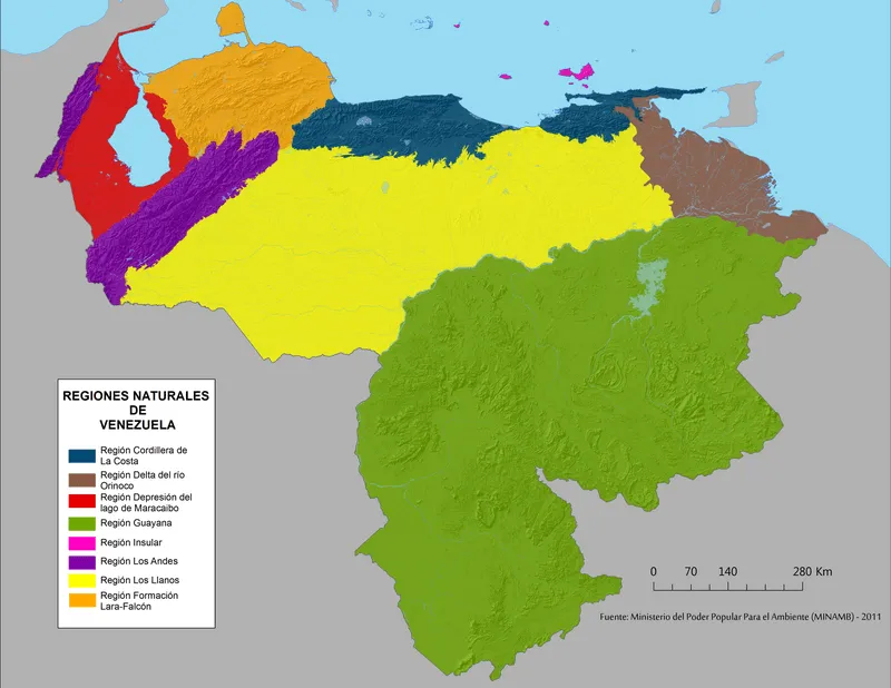 Regiones naturales de Venezuela - Wikipedia, la enciclopedia libre