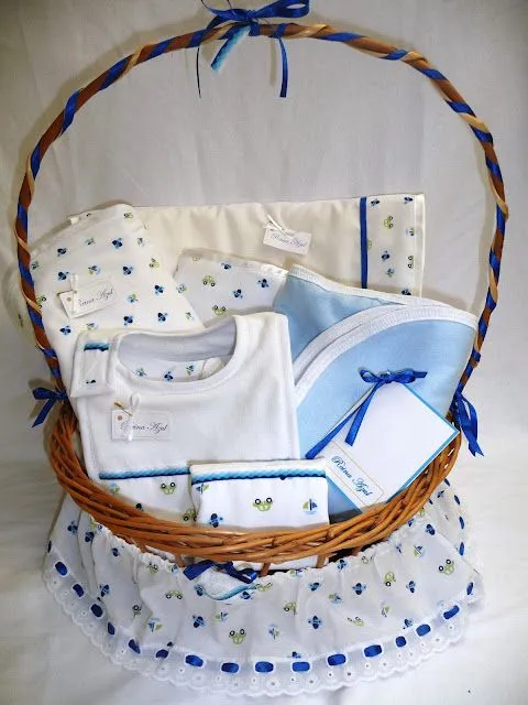 Canastas decoradas para bebés com - Imagui