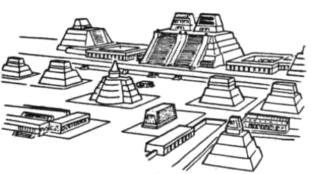 Dibujos para colorear de la fundacion de tenochtitlan - Imagui