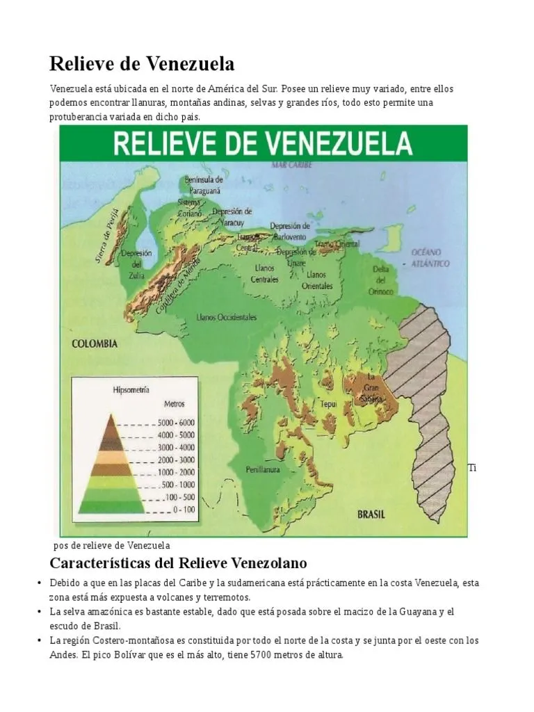 RELIEVE | PDF | Andes | Venezuela