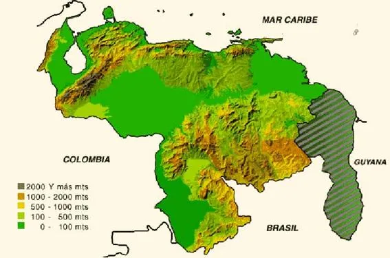 Mapas del relieve de venezuela - Imagui
