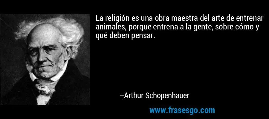 La religión es una obra maestra del arte de entrenar animale ...