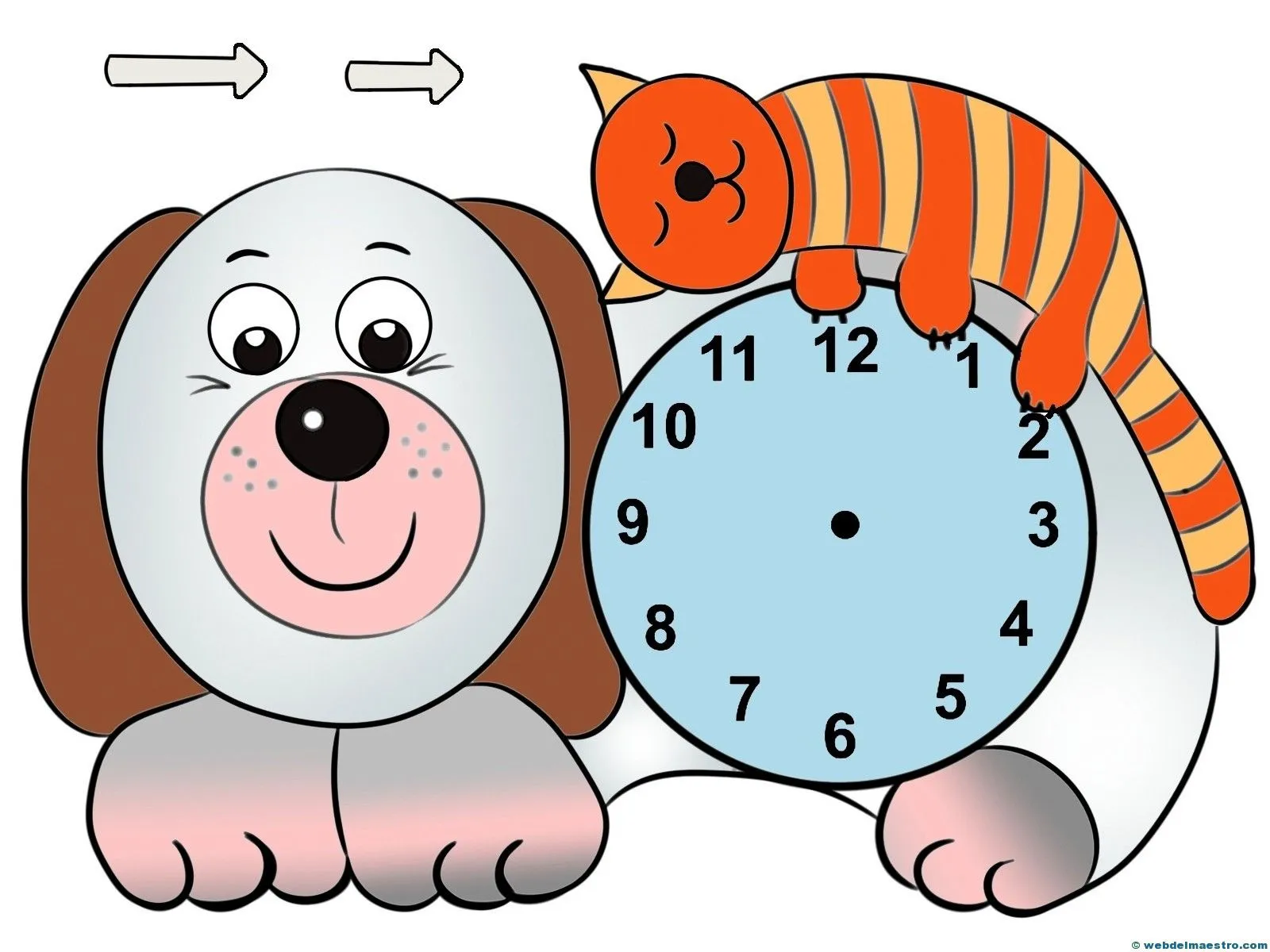 Relojes para aprender la hora - Web del maestro Relojes para aprender la hora - Web del maestro