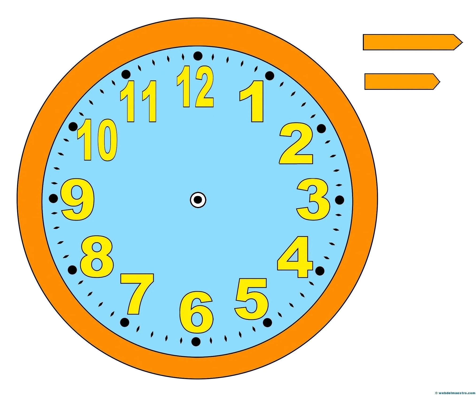 Relojes para aprender la hora - Web del maestro