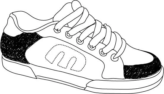 Como dibujar una zapatilla - Imagui