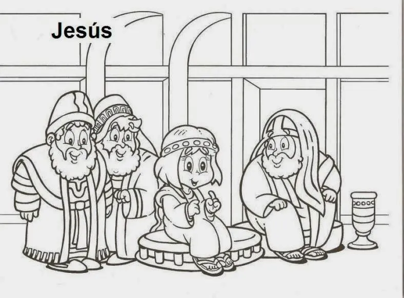 El Renuevo De Jehova: Jesus En El Templo - Imagenes para colorear ...