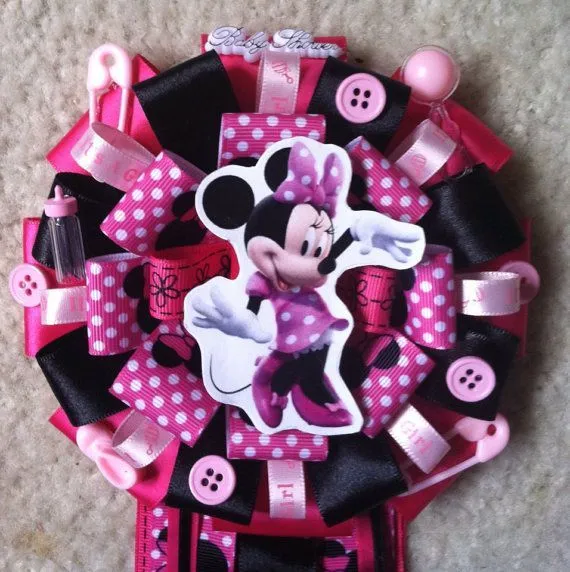 Reserved listing | Baby Shower Corsages, Minnie Mouse and Mice
