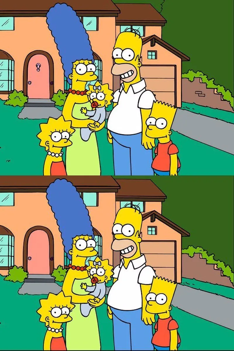 RESOLVEMOS: Encuentra las 7 diferencias con Los Simpsons