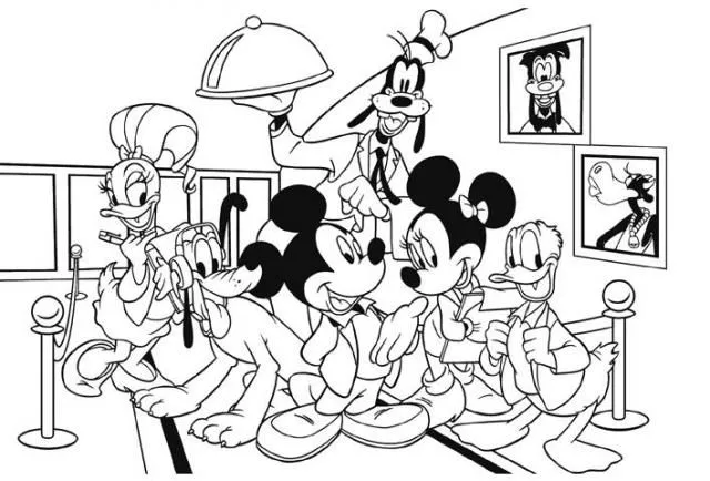 Dibujos para colorear de Mickey Mouse y sus amigos - Imagui