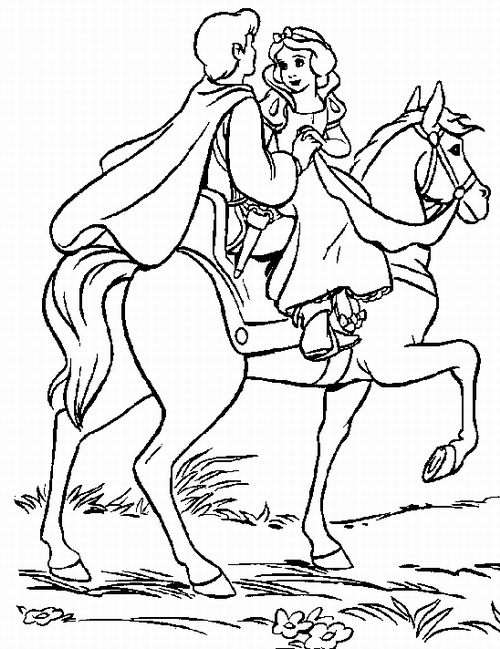 Blancanieves y el Principe a caballo