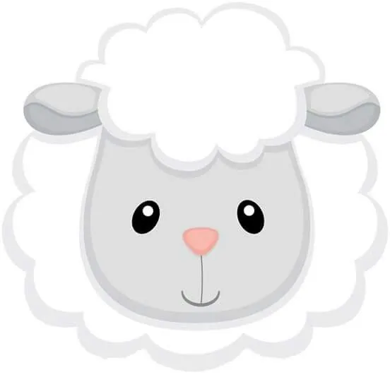 Resultado de imagen de cute sheep clipart | Moldes de ovelhas, Rostos de  animais, Lembrancinhas de ovelha